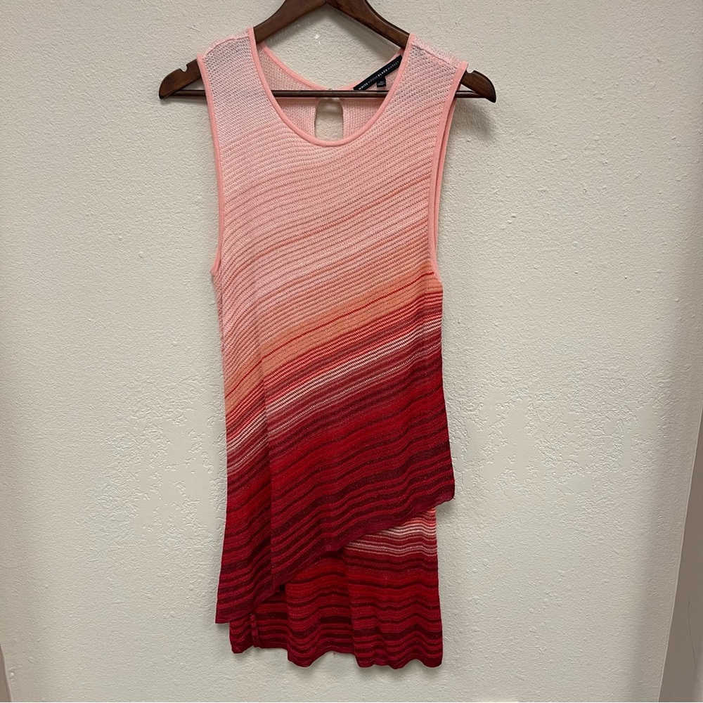 White House Black Market Layered Tank Tunic - Like New - Size Large